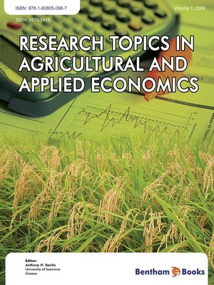 cover image of Research Topics in Agricultural and Applied Economics